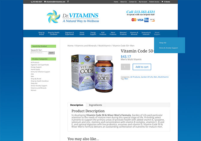 Dr. Vitamins Online Store